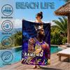 Custom Name James Legacy Sports Beach Towel Microfiber Beach Towel, Lightweight and Quick-Dry, for Summer Travel, Swimming Pool Gift