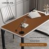 LESAILES Single-Sided Lambskin Waterproof Mouse Pad, Extra Large Desk Pad, Brown, 1200*600*1.8mm