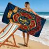 Gold Firefighter Emblem 2D Flat Print Beach Towel, Large Soft Quick Dry Towel for Beach Camping Swimming.MSTJ0918571