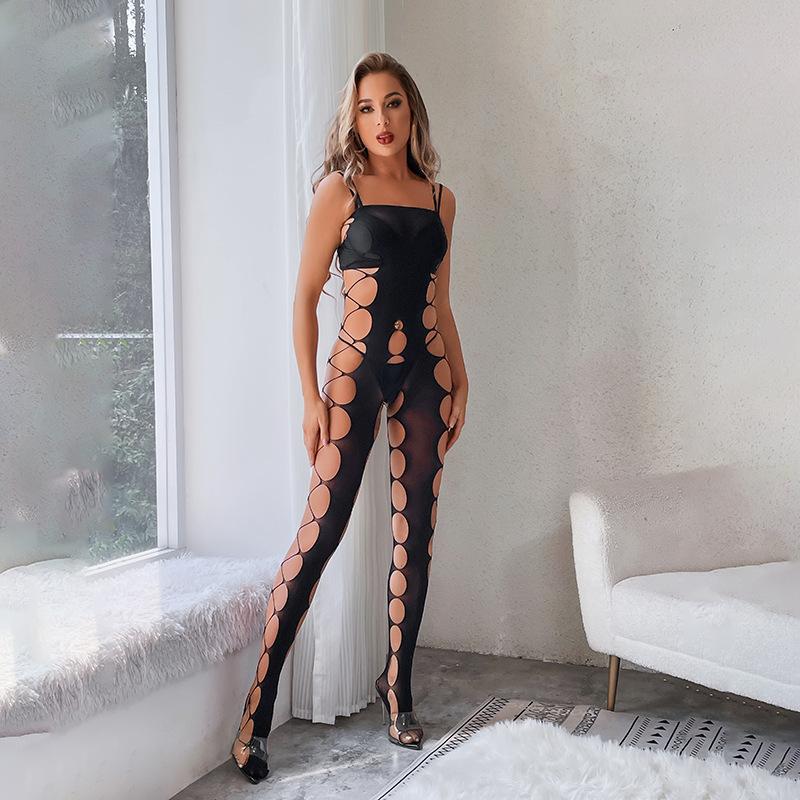 Hot Sexy Fishnet Bodysuit Women Crotchless Porn Tights Lingerie Ladies Full Bodystockings Erotic Mesh Clothes Nightclubs Sex Set