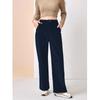Women Autumn Winter High Waist Corduroy Straight Pants, Draped Slim‑Fit Casual Long Trousers Multi‑Color Wide Leg Bottoms For Daily Street Outfit