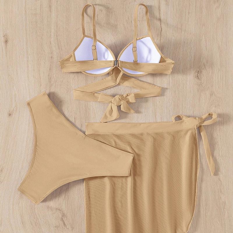 Μαγιό Γυναικεία Μαγιό Μπικίνι Push Up Σετ Μπικίνι Μαγιό Καλοκαιρινό Παραλία Μαγιό Τρία Τεμάχια