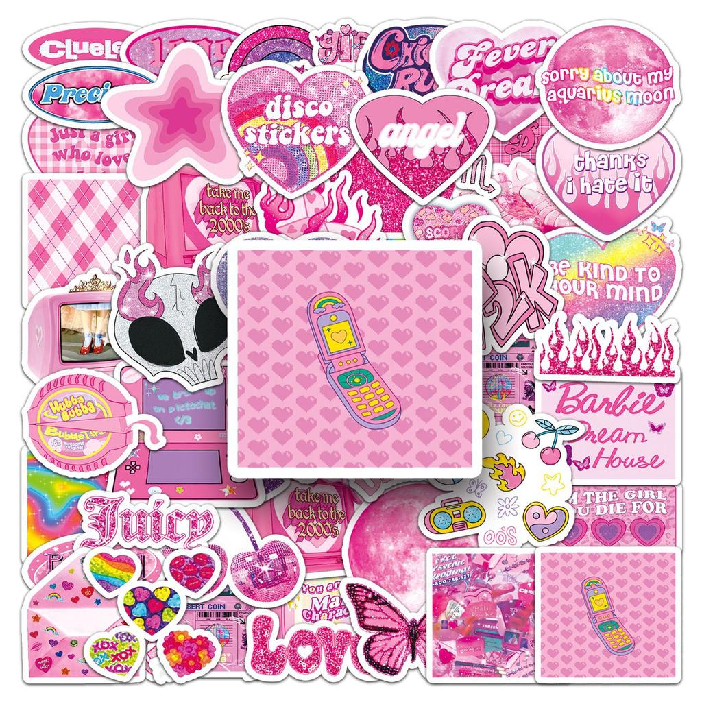 50 Y2K Style Graffiti Personality Girl Millennium Guka Creative DIY Mobile Phone Case Suitcase Stickers