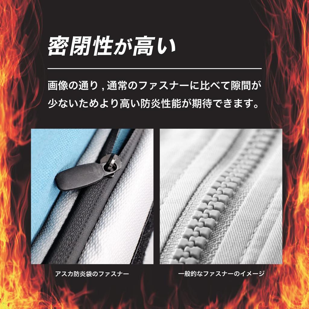 Asmix Asuka Safe Storage Bag, Flame Retardant, FP300, A6 Size, Pouch Type, Disaster Preparedness