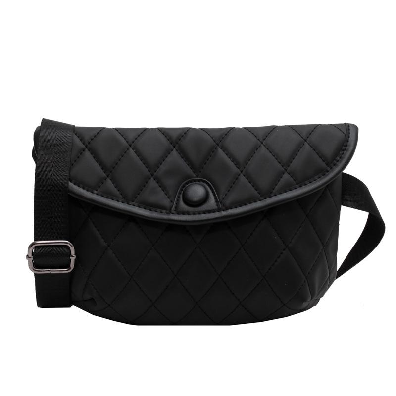 

Small bag women s bag new trendy fashion autumn rhombus broadband oblique waist bag satchel breast bag