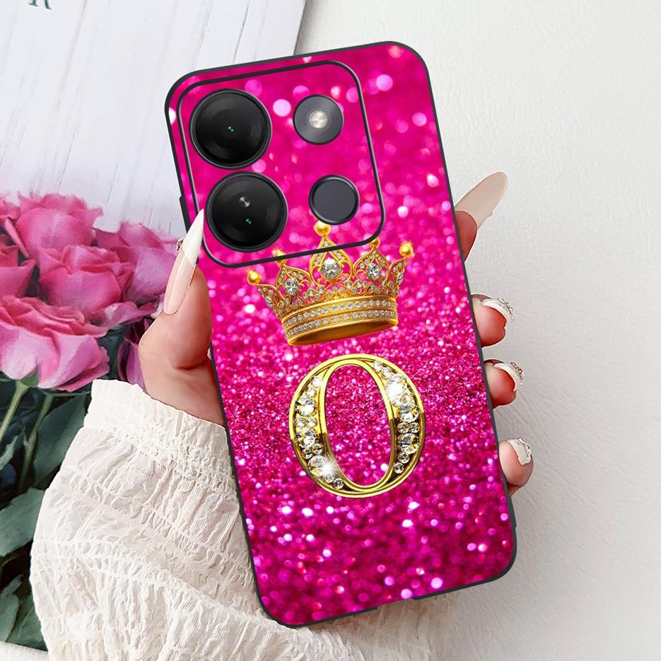 For Infinix Smart 7 HD Case X6516 Luxury Letters Cover Soft Silicone Phone Case For Infinix Smart 7 Plus Smart7 X6515 X6517 Bags