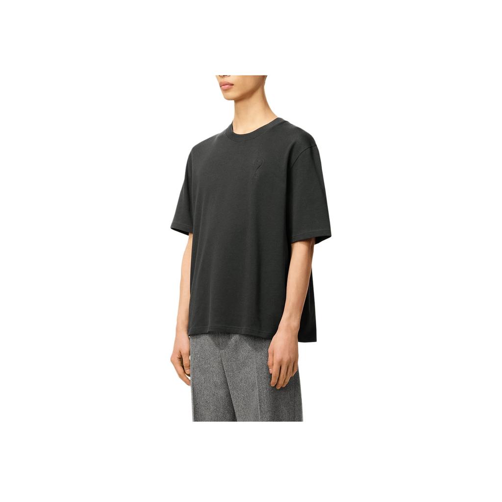 AMIPARIS T-shirt Unisex Ss26 Cuore 3D Colore Solido Vestibilità Larga Girocollo Manica Corta T-shirt Unisex UTS357726-020