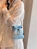 Minimalist Sports Style Mobile Bag for Women 2026 New Drawstring Canvas Small Bag Versatile Mini Crossbody Bag Coin Purse