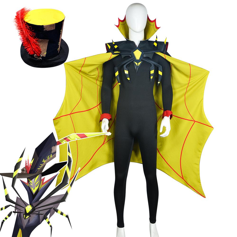 Cosplay kostým Zestial z Hazbin Hotelu, Cosplay oblečení Hříšného Pána s pláštěm na Halloween