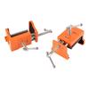2pcs Cabinet Claw Professional Metal Cabinetry Clamp with Hex Wrench for Display Cabinet Orange