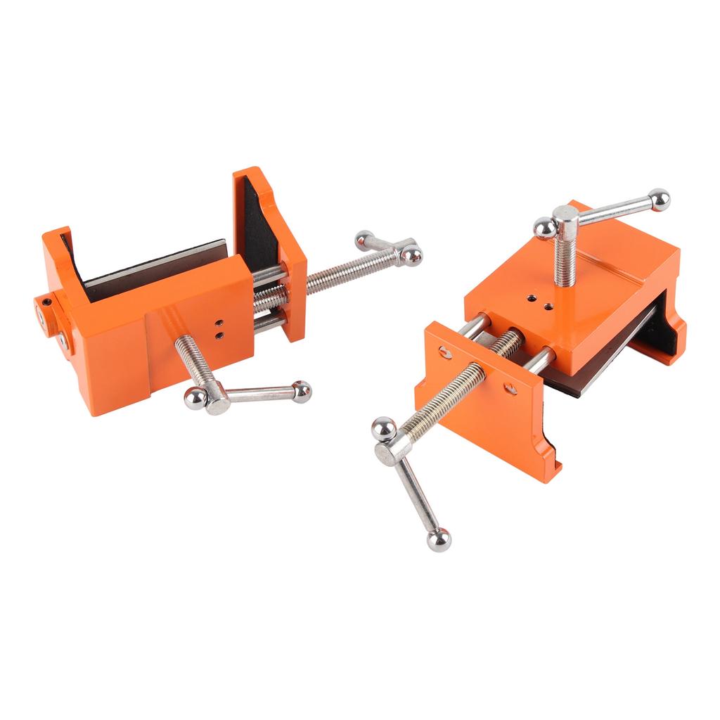 2pcs Cabinet Claw Professional Metal Cabinetry Clamp with Hex Wrench for Display Cabinet Orange