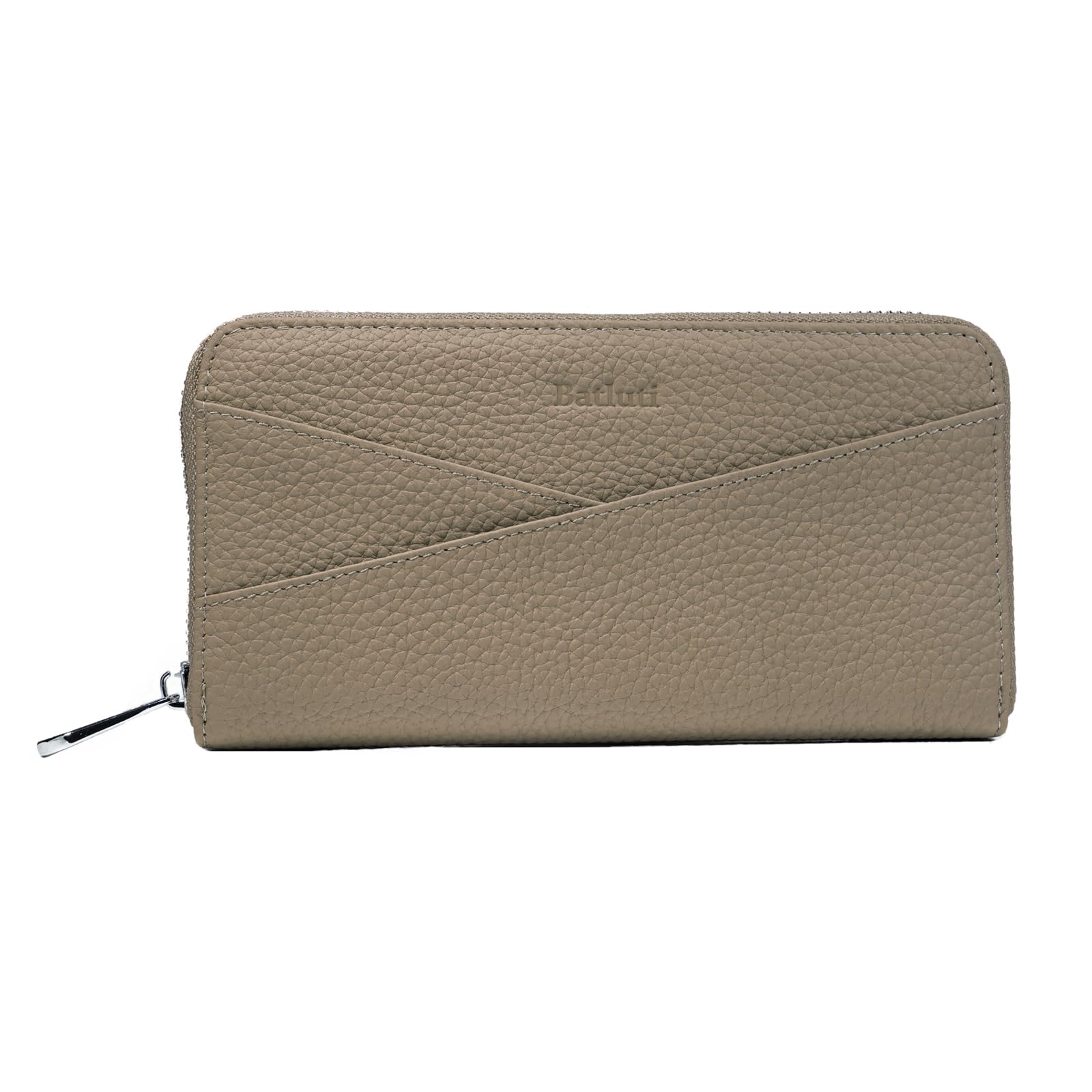 

BATLUTI Women s Genuine Leather Long Wallet with Large Capacity, Coin Purse, Card Slots, Anti-Skimming, Multi-functional L-Zip, Casual Design, Made