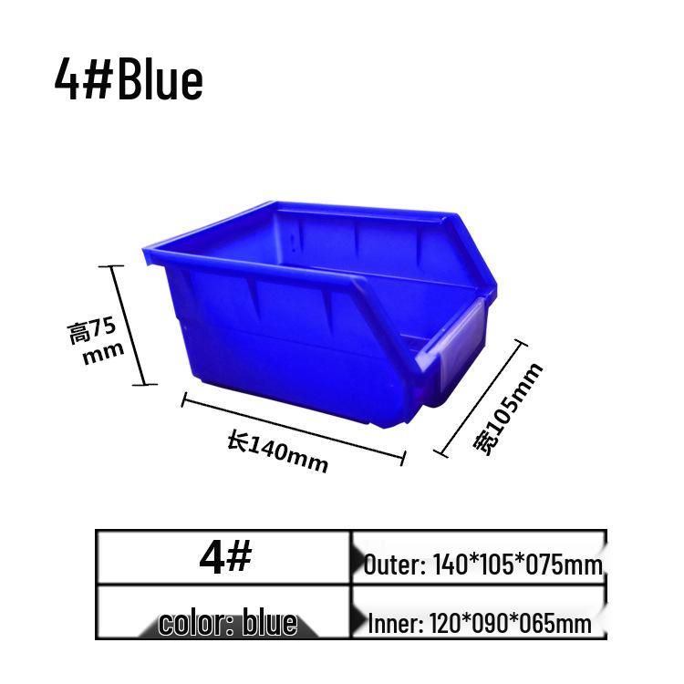 Modulare Kunststoffteile- und Werkzeugaufbewahrungsbox mit schräger Öffnung