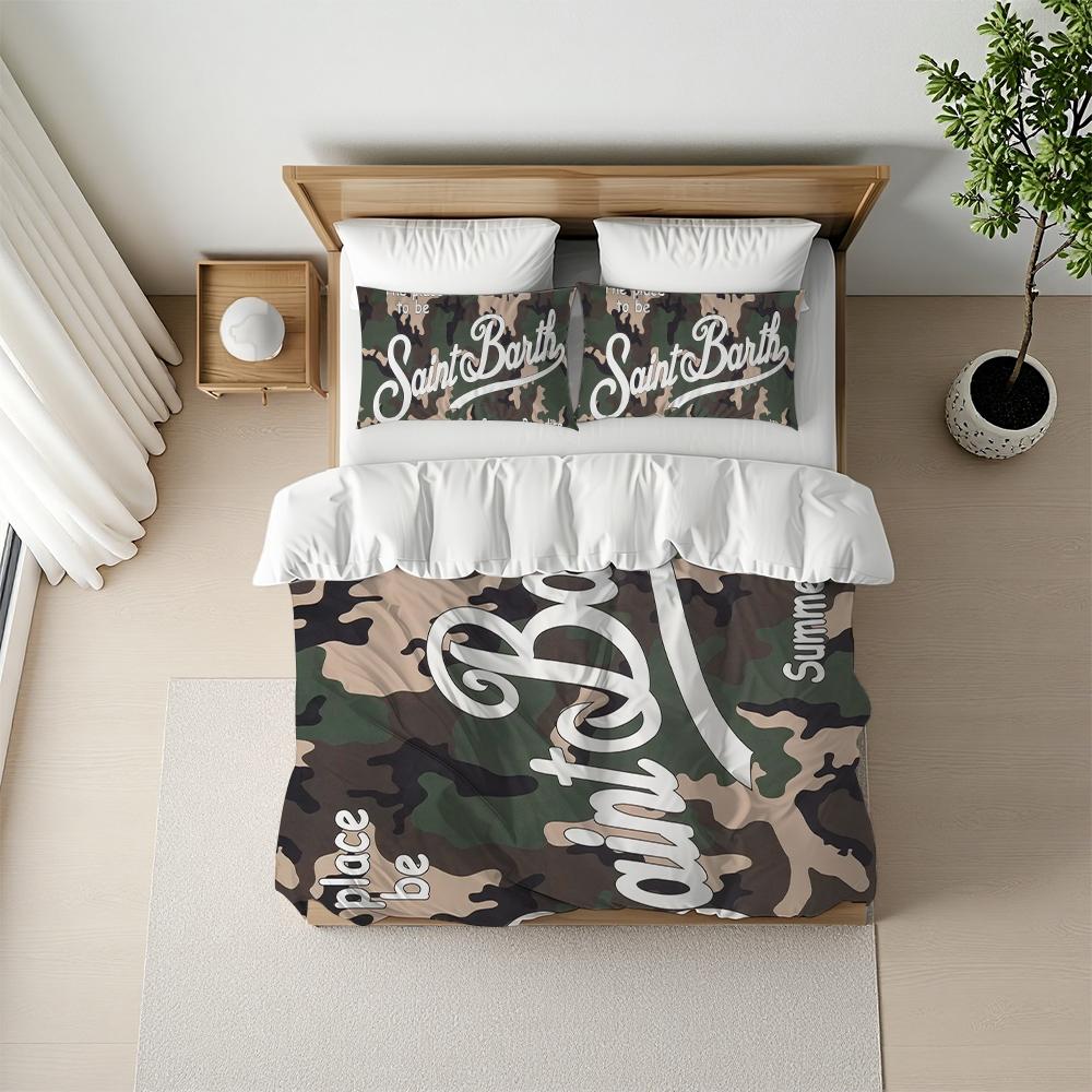 

MC2 S-Saint B-Barth Duvet Cover Set Home Style Bedding Soft Laundry Cotton Bed 3 Piece Set Student Dormitory Gift 135x200cm