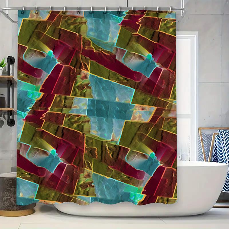 

Seashell Blue Shower Curtain Ocean Life Print Pattern Decorative Bathroom Liner Set For Home Decoration Size: 72X84 (183Cm X 213 W60H190(CM)-1 Pcs