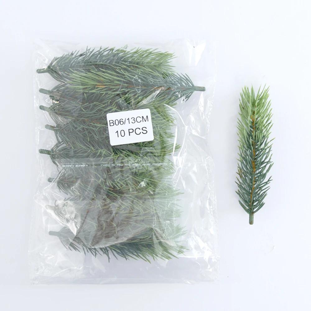 10/20Pcs Mini Artificial Pine Branches DIY Artificial Fir Branch Decoration Gift Candy New Year Christmas Decoration 2025