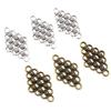 20 Stück 29x17mm Antik Bronze und Antik Silber Plated Blumenstil Verbinder Handgefertigte Anhänger Anhänger:DIY-Anleitung für eine Armband-Halskette