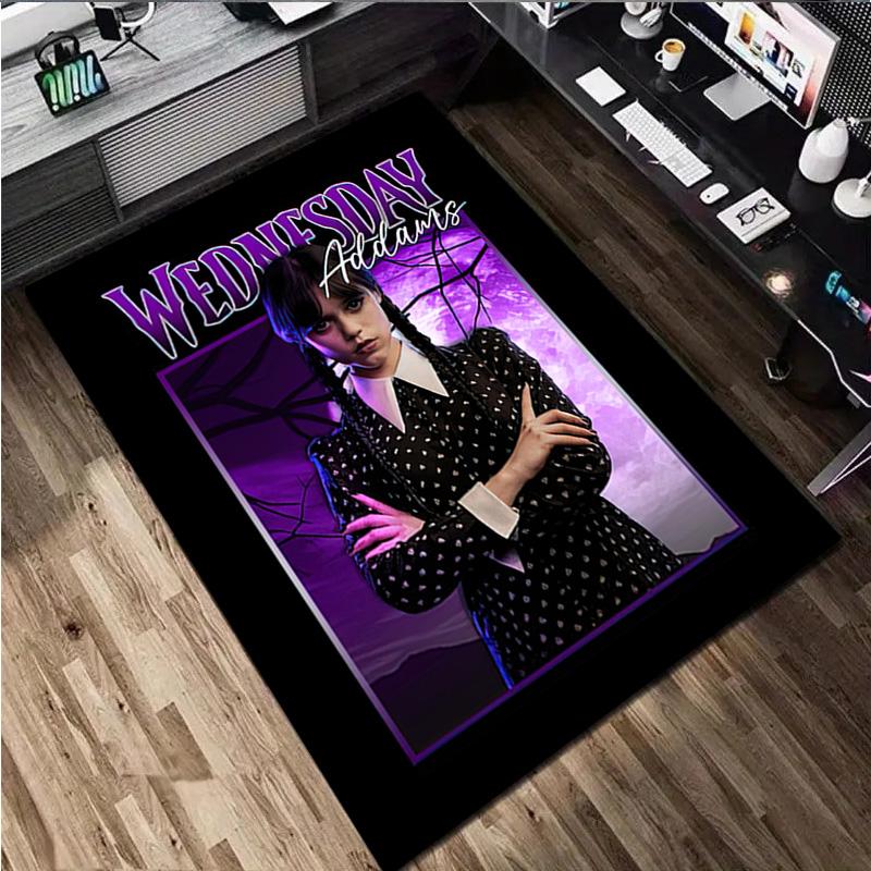 1Pc Wednesday Rug - Home carpet Office Decorative Carpet For Living Room Bedroom Door Mat Floor Rug Computer Chair Area Rug