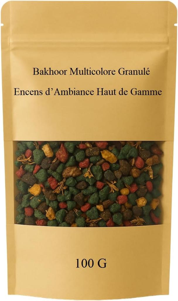 Bakhoor Sarghina Colored – Natural Moroccan Incense Resin 100g – Calligonum Comosum – Relaxation, Meditation & Rituals – 100% Authentic