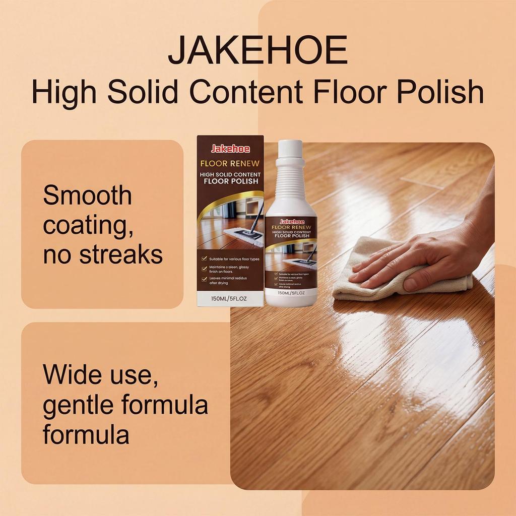 Floor Polish | Daily Household Floor Cleaner | Easy Decontamination & Descaling, Brightening & Polishing Agent