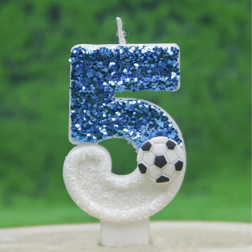 Creative Football Digital Birthday Candles