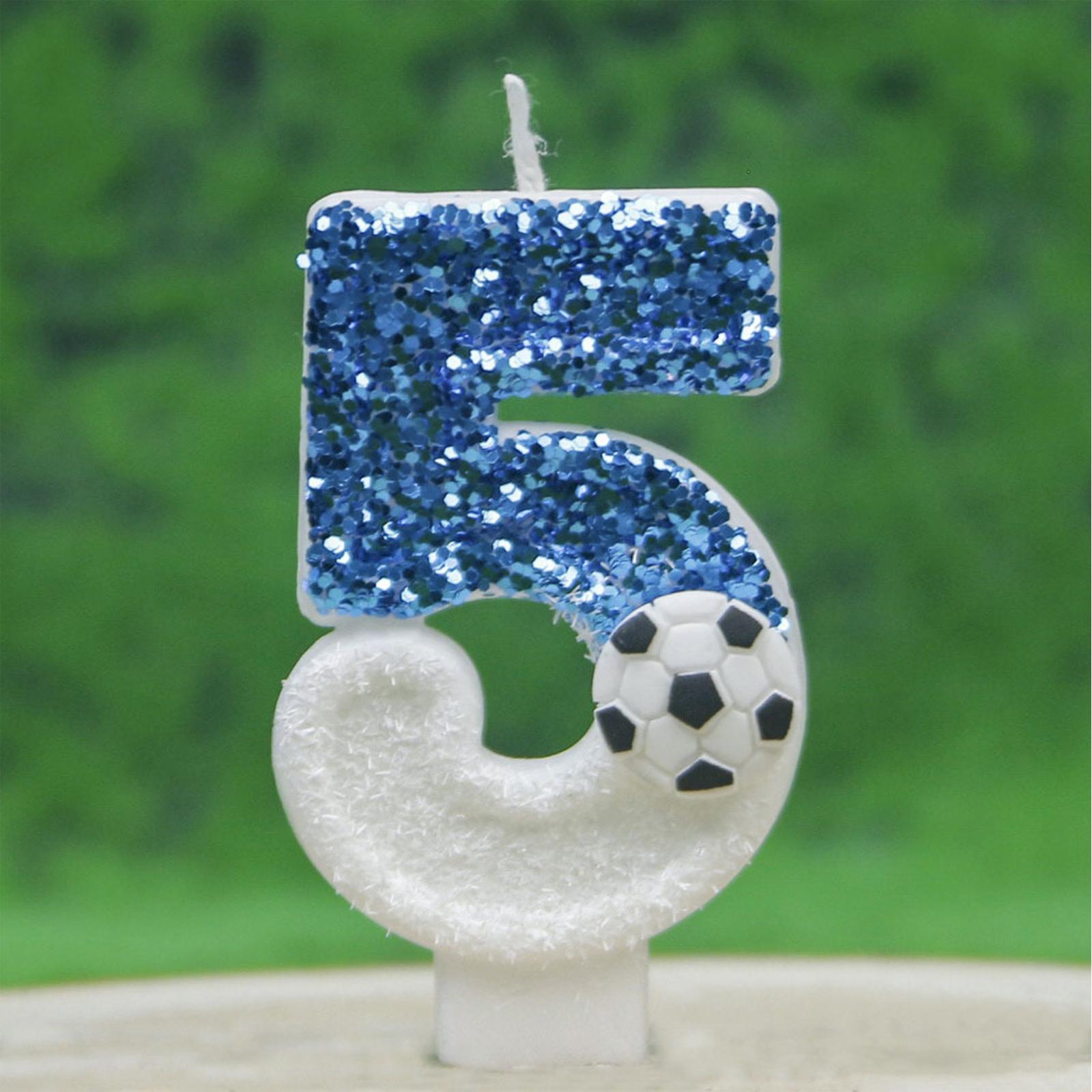 Creative Football Digital Birthday Candles