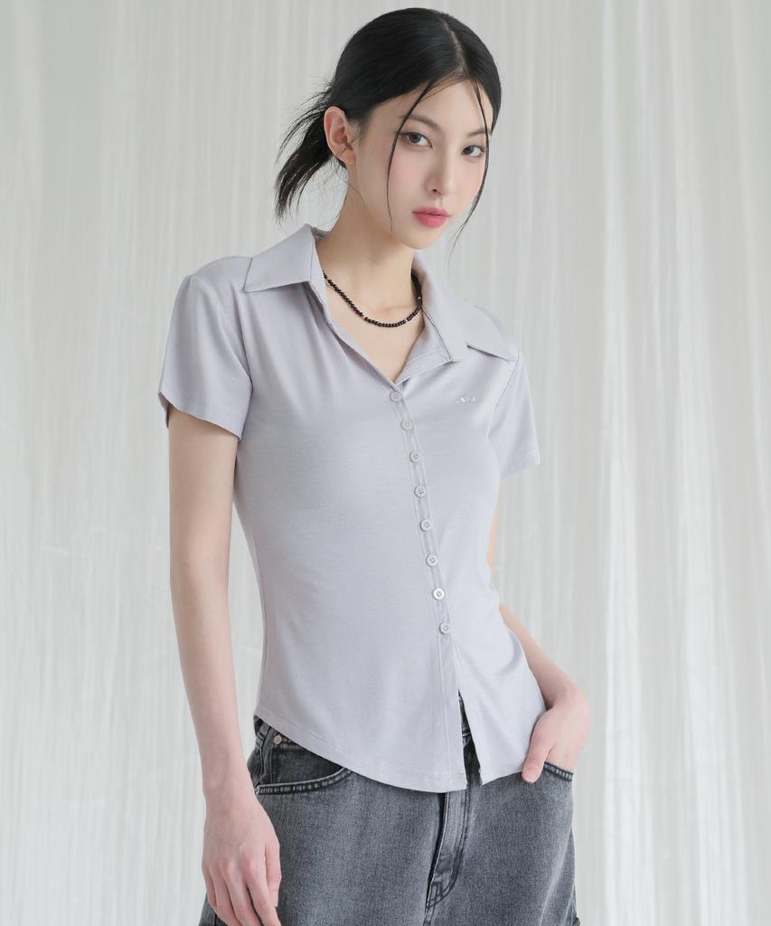 AVANDRESS Sopy Collar Short-Sleeve Black