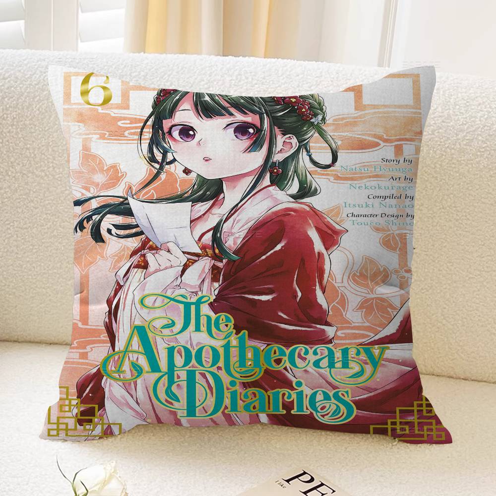 Anime The Apothecary Diaries Pillowcase toon Gift Cushion Cover Bedroom Home Sofa Chair Seat Decor pillow case
