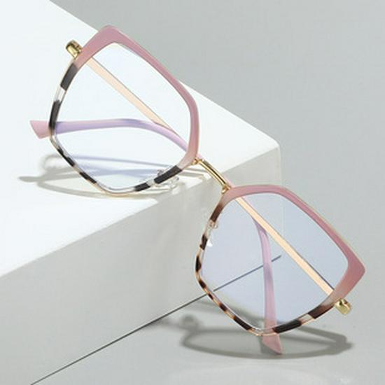 Men's Retro Anti-Blue Light Photochromic Glasses with Double Bridge Metal Frame, Suitable for Prescription Lenses