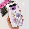 For LG V35 ThinQ Case Cover For LG V40 V50 V50S ThinQ Shockproof Silicone Cases Fashion Flower Soft Funda For LGV50 ThinQ Bumper