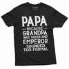 Men's Funny Papa Grandpa Tee Shirt Grandfather Gifts Funny Shirt Christmas Fathers Day Tee Shirt Mens Gifts