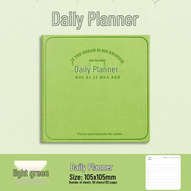 Portable Daily Planner: Thickened Notebook for Students & Office Note-Taking