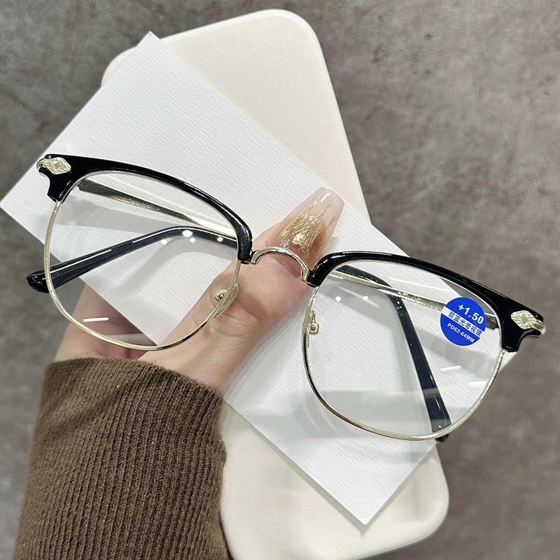 Ultra-Light Fashion High Definition Reading Glasses Anti-Blue Light High-Grade Middle-Aged And Elderly Anti-Fatigue Reading Glasses Flat Glasses Men