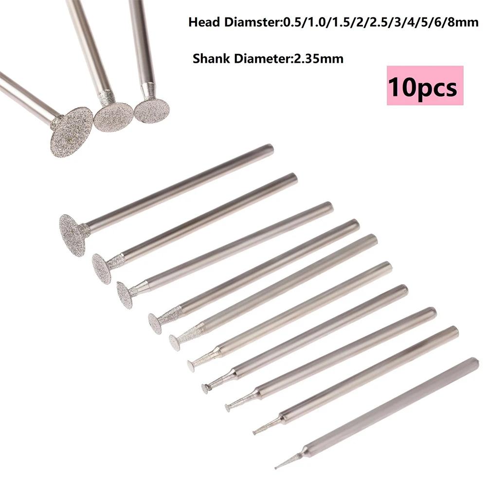 Ultra-Thin T Head Grinding Bit Diamond Shank Engraving Tools Workshop Equipment DRELD - Accessories Bone Carving
