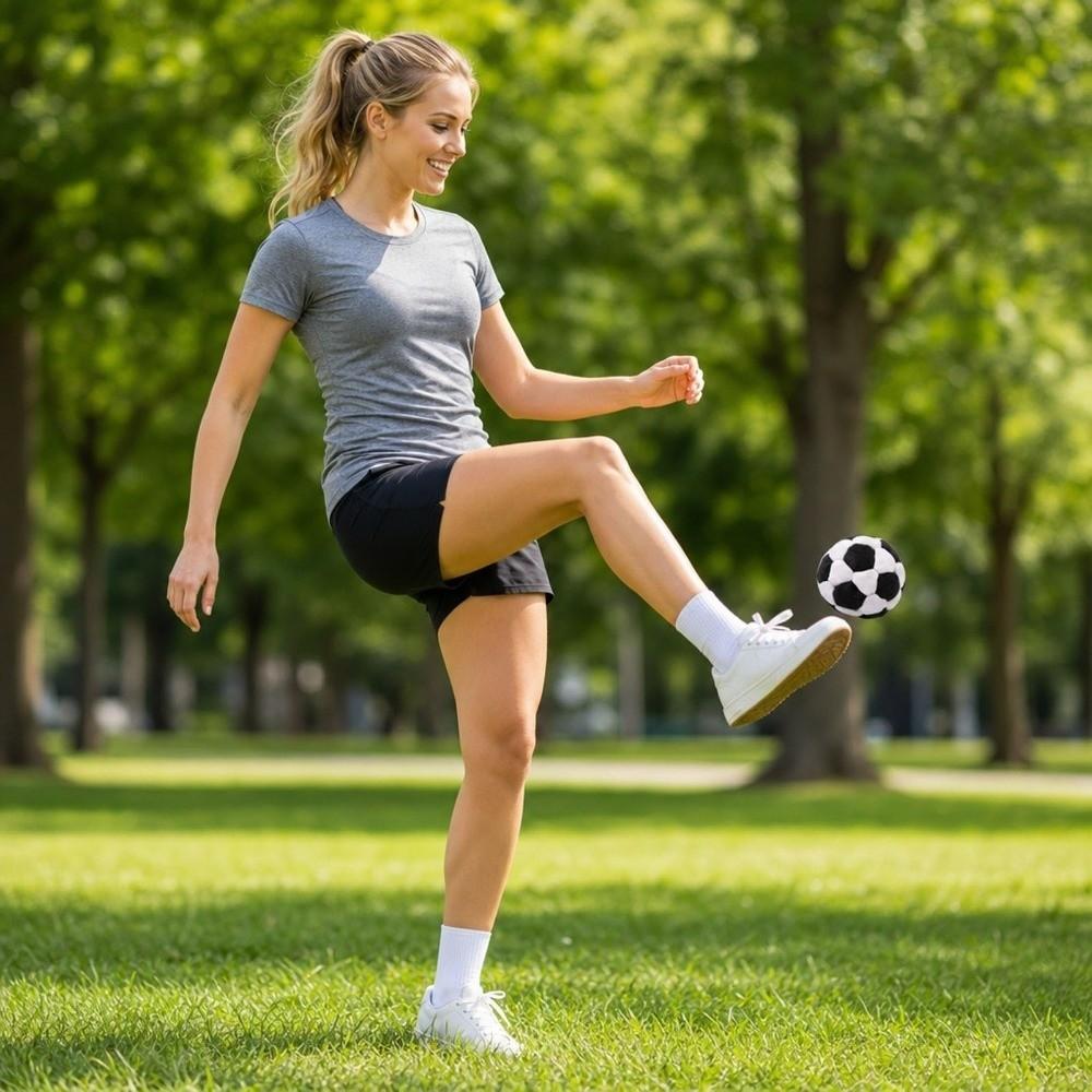 6cm Soft Juggling Balls Football Shape Footbag Sacks Beginner Juggling Ball  Group Playing