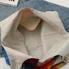 Aesthetic Canvas Toted Bag with Inner Pocket for Women Girls Reusable Grocery Cloth Bag with Pattern for Shopping, Gym