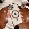 Suitable for Apple 15promax Phone Case 16, MagSafe with Lens Film 13, Transparent 14Pro Magnetic Case