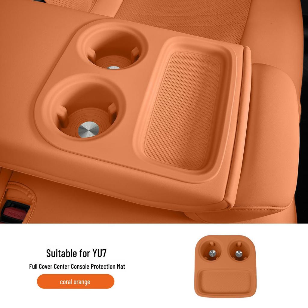 Silicone Mat for Xiaomi YU7 Charger: Dustproof, Non-slip Protective Pad for Car Console.