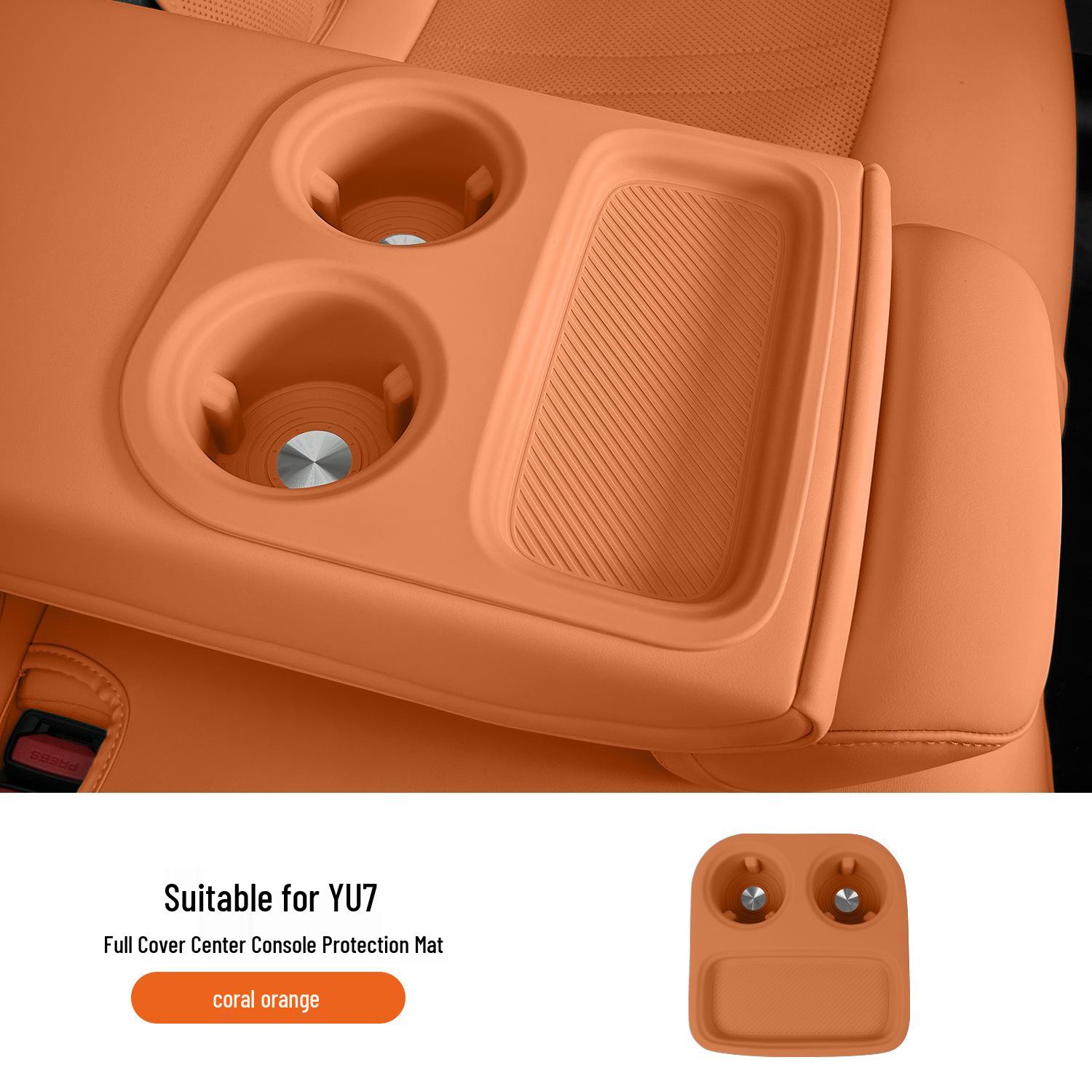 Silicone Mat for Xiaomi YU7 Charger: Dustproof, Non-slip Protective Pad for Car Console.