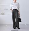 ROPE PICNIC Tweed Wide Charcoal Size S Three-Tone Pants/Set-Up Compatible, (06),