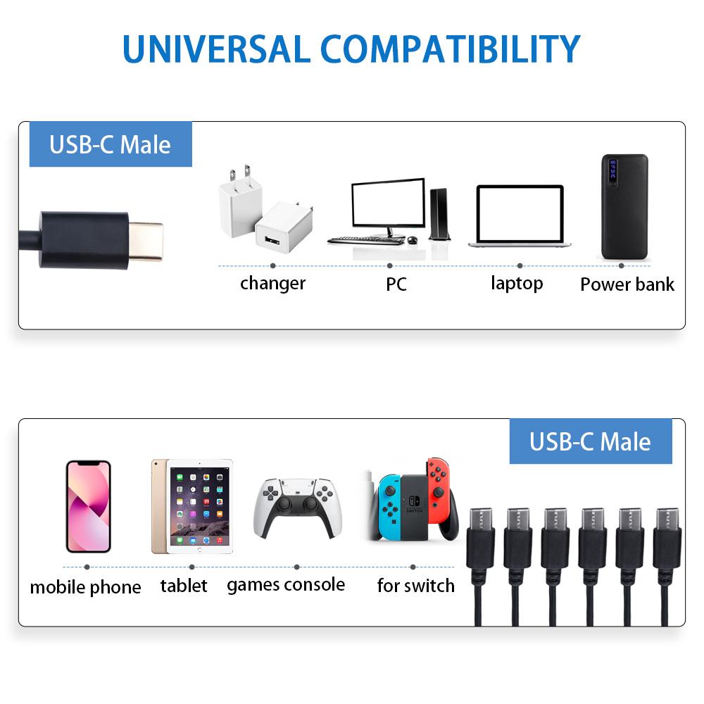 50cm8150cm Cablu Multi USB C la USB C Micro-USB Tip C Masculin Cablu Încărcător Tabletă