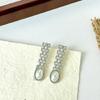 Pearls Earrings Ear Studs Drop Earrings Alloy Texture Piercing Ear Jewelry Statement Style Earrings for Fashion Look