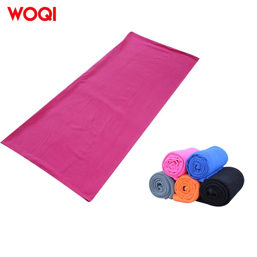 Microfiber Fleece Zippered Sleeping Bag Liner / Ultra-Light Fleece Sleeping Bag / Fleece Thermal Blanket синий