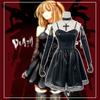 Death Note Cosplay Costume Misa Amane Cosplay Black Suspender Skirt Halloween Lolita Dress Set