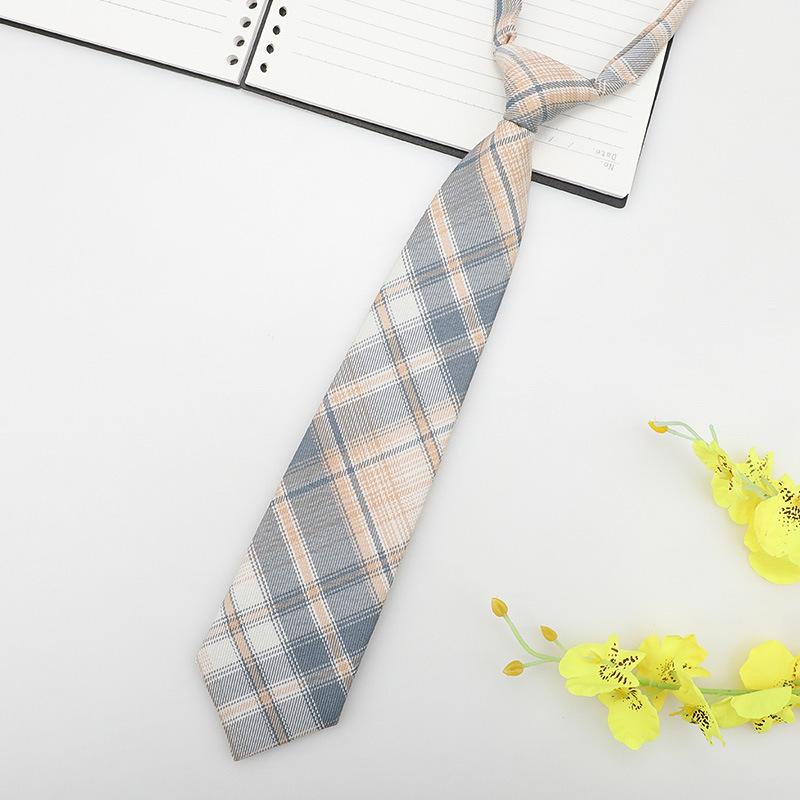 Japanese Plaid Black Bow Tie Collar Rope Women'S Necktie College Wind Streamer Jk Bow Shirt Ins Sailor Suit