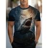 Herren Mode 3D Gedrucktes Herren T-Shirt Rundhals Kurzarm Trendige Streetwear
