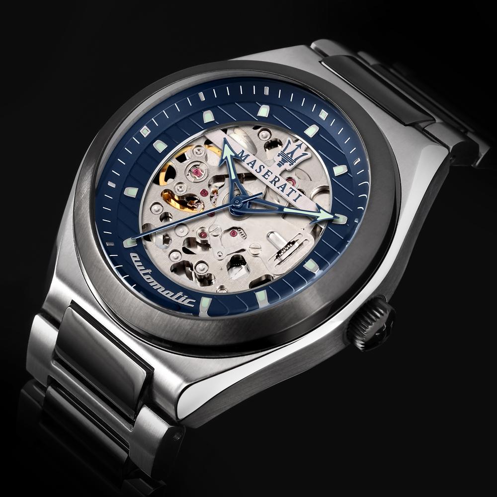 Maserati Triconic Blue Metal Men's Mechanical Automatic R8823139001