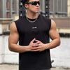 American Style Men's Summer Wide Shoulder Cotton Fitness Vest Casual Sports Running Sleeveless Top