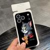 AniME-T-Tom And J-Jerry Kawaii Phone Case For IPhone 17 Air 16 E Pro Max 15 14 13 Mini 12 Pro 11 Max Plus Black Soft Shell