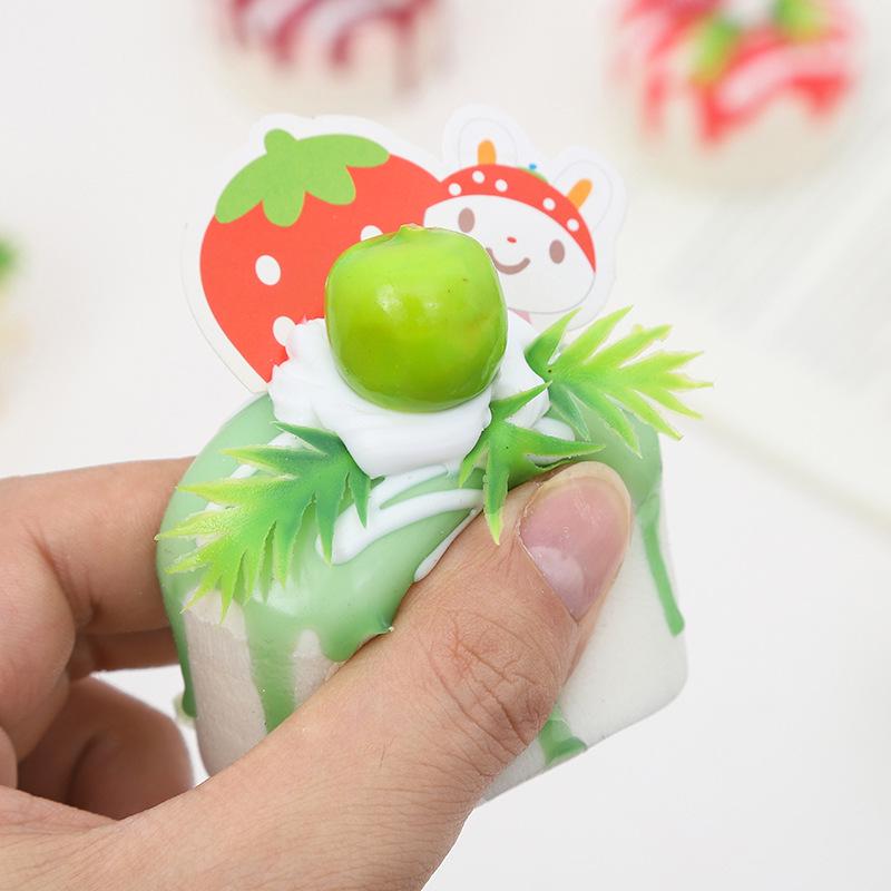 Creative Fruit Cake Model Refrigerator Magnet and European Mousse Cake Display Ornament